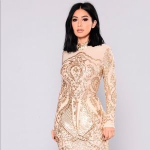 Sequin Mesh Dress